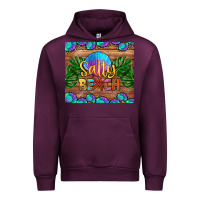 Mauve Wine salty beach Urban Hoodie - HRA Design Shop