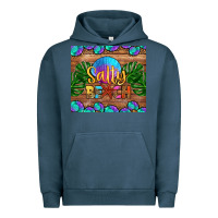Pigment Midnight Navy salty beach Urban Hoodie - HRA Design Shop