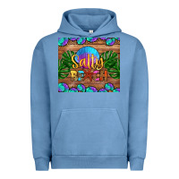 Pigment Pebble Blue salty beach Urban Hoodie - HRA Design Shop