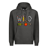 Charcoal Heather teacher of the wild Premium Hoodie - CowhideDigitalArt