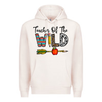 Pale Pink teacher of the wild Premium Hoodie - CowhideDigitalArt