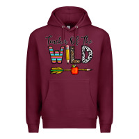 Burgundy teacher of the wild Premium Hoodie - CowhideDigitalArt