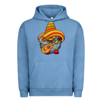 Pigment Pebble Blue mexicon cute gnome Urban Hoodie - RacoonDesign