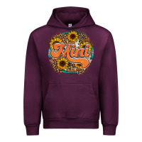 Mauve Wine mini western Urban Hoodie - RacoonDesign