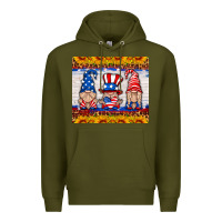 Army Green usa gnome Premium Hoodie - HRA Design Shop
