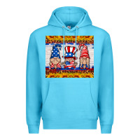 Ocean Blue usa gnome Premium Hoodie - HRA Design Shop