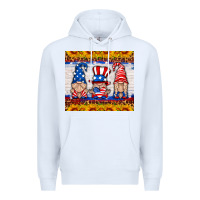 White usa gnome Premium Hoodie - HRA Design Shop