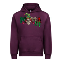 Mauve Wine Mama elf skull Urban Hoodie - FaDigitalArtStudio