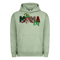 Pigment Oil Green Mama elf skull Urban Hoodie - FaDigitalArtStudio