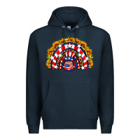 Navy usa gnome sunflower rainbow Premium Hoodie - HRA Design Shop