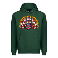 Sports Green usa gnome sunflower rainbow Premium Hoodie - HRA Design Shop