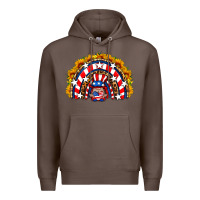 Coffee usa gnome sunflower rainbow Premium Hoodie - HRA Design Shop