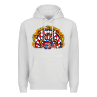 Dove Grey usa gnome sunflower rainbow Premium Hoodie - HRA Design Shop