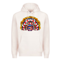 Pale Pink usa gnome sunflower rainbow Premium Hoodie - HRA Design Shop