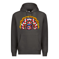 Smoke usa gnome sunflower rainbow Premium Hoodie - HRA Design Shop