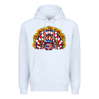 White usa gnome sunflower rainbow Premium Hoodie - HRA Design Shop