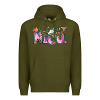 Army Green nicu Premium Hoodie - AdoDesignShop
