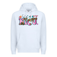 White nicu Premium Hoodie - AdoDesignShop