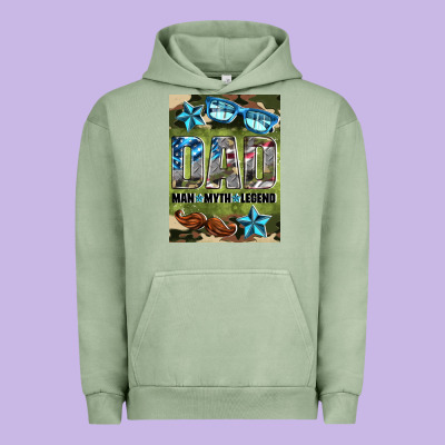 Dad Man Myth Legend Air Freshener Urban Hoodie Designed By Hra Design Shop