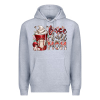 Heather Grey baseball mom coffee Premium Hoodie - RacoonDesign