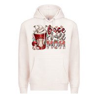 Pale Pink baseball mom coffee Premium Hoodie - RacoonDesign