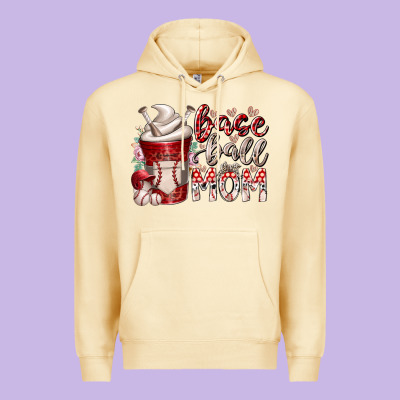 Baseball Mom Coffee Premium Hoodie Designed By Racoondesign