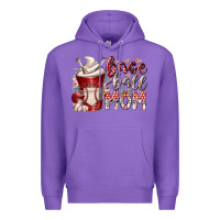 Purple baseball mom coffee Premium Hoodie - RacoonDesign
