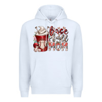 White baseball mom coffee Premium Hoodie - RacoonDesign