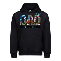 Black dad man myth legend Urban Hoodie - HRA Design Shop