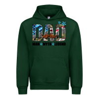 Forest Green dad man myth legend Urban Hoodie - HRA Design Shop