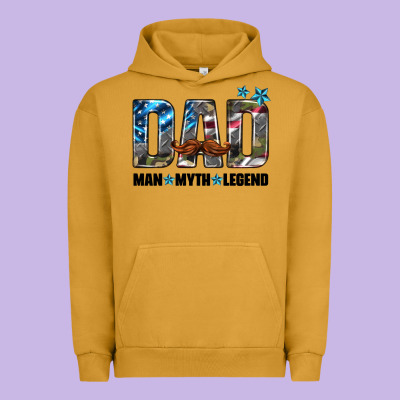 Dad Man Myth Legend Urban Hoodie Designed By Hra Design Shop