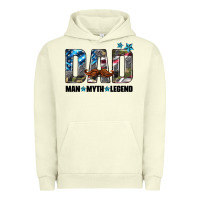 Pigment Pistachio dad man myth legend Urban Hoodie - HRA Design Shop