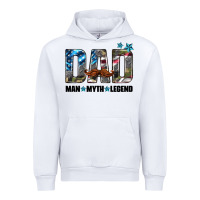 White dad man myth legend Urban Hoodie - HRA Design Shop