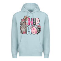 Blue Mist Easter Day Hip hop bunny Premium Hoodie - OliviaCreatesArt