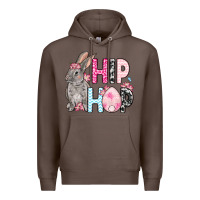 Coffee Easter Day Hip hop bunny Premium Hoodie - OliviaCreatesArt