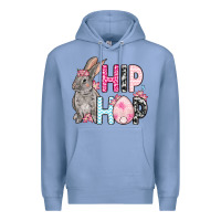 Colony Blue Easter Day Hip hop bunny Premium Hoodie - OliviaCreatesArt