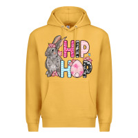 Mustard Easter Day Hip hop bunny Premium Hoodie - OliviaCreatesArt