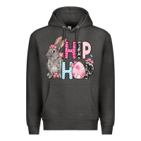 Charcoal Heather Easter Day Hip hop bunny Premium Hoodie - OliviaCreatesArt