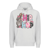 Dove Grey Easter Day Hip hop bunny Premium Hoodie - OliviaCreatesArt