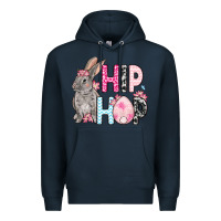 Navy Easter Day Hip hop bunny Premium Hoodie - OliviaCreatesArt