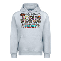Heather Grey only talking jesus today Urban Hoodie - CowhideDigitalArt