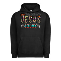 Pigment Black only talking jesus today Urban Hoodie - CowhideDigitalArt