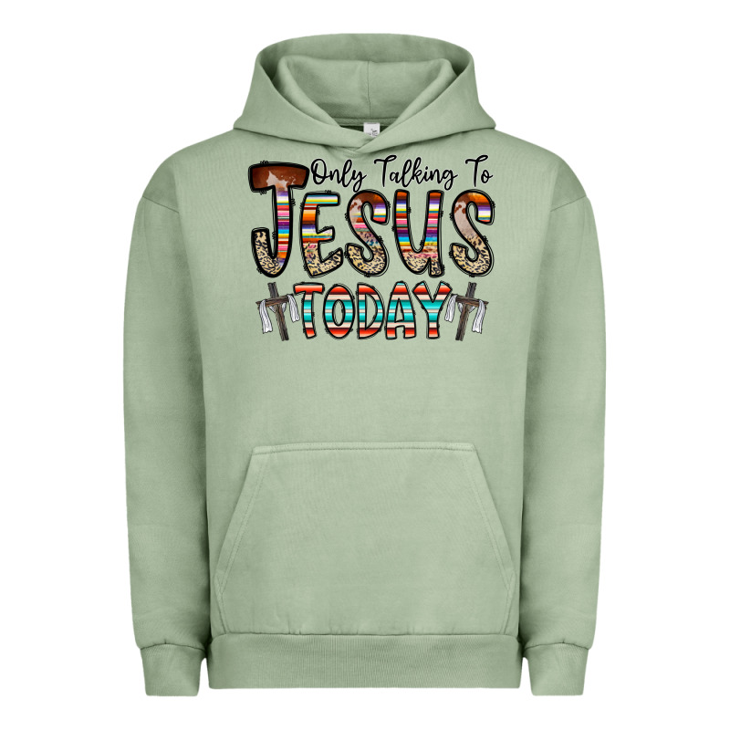 Only Talking Jesus Today Urban Hoodie by CowhideDigitalArt | Teevron