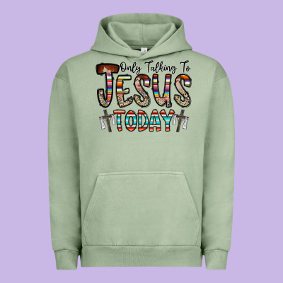 Only Talking Jesus Today Urban Hoodie Designed By Cowhidedigitalart