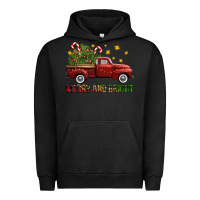 Pigment Black Merry And Bright Christmas Trees Truck Urban Hoodie - FaDigitalArtStudio