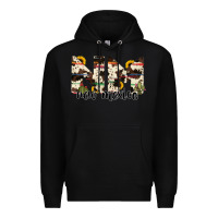 Black new mexico state cowhide serape cactus Premium Hoodie - RanaPortraitStore