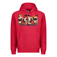 Cardinal new mexico state cowhide serape cactus Premium Hoodie - RanaPortraitStore