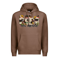Chestnut new mexico state cowhide serape cactus Premium Hoodie - RanaPortraitStore