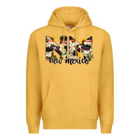 Mustard new mexico state cowhide serape cactus Premium Hoodie - RanaPortraitStore