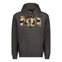 Smoke new mexico state cowhide serape cactus Premium Hoodie - RanaPortraitStore